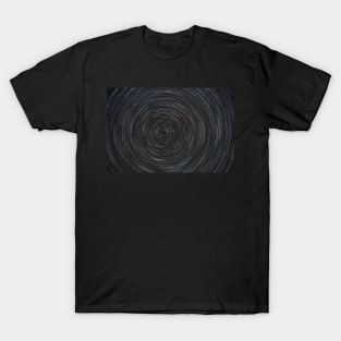 Movement of stars around pole star on north hemisphere T-Shirt